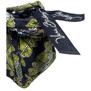 Vera Bradley Makeup Bag Cambridge Blue Green‎ Medallion Travel Case EUC